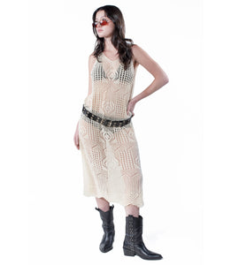 BIZET CROCHET MESH DRESS