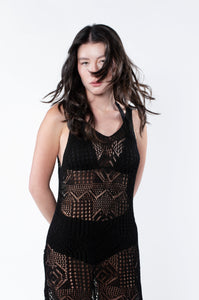 BIZET CROCHET MESH DRESS