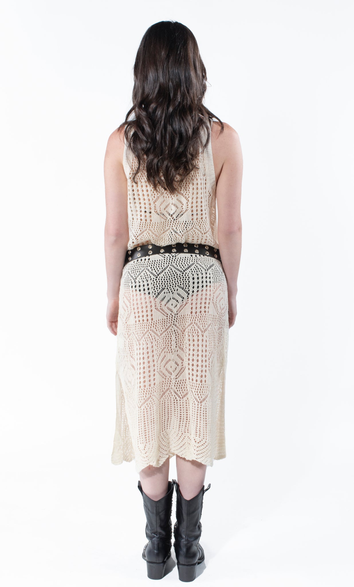 BIZET CROCHET MESH DRESS